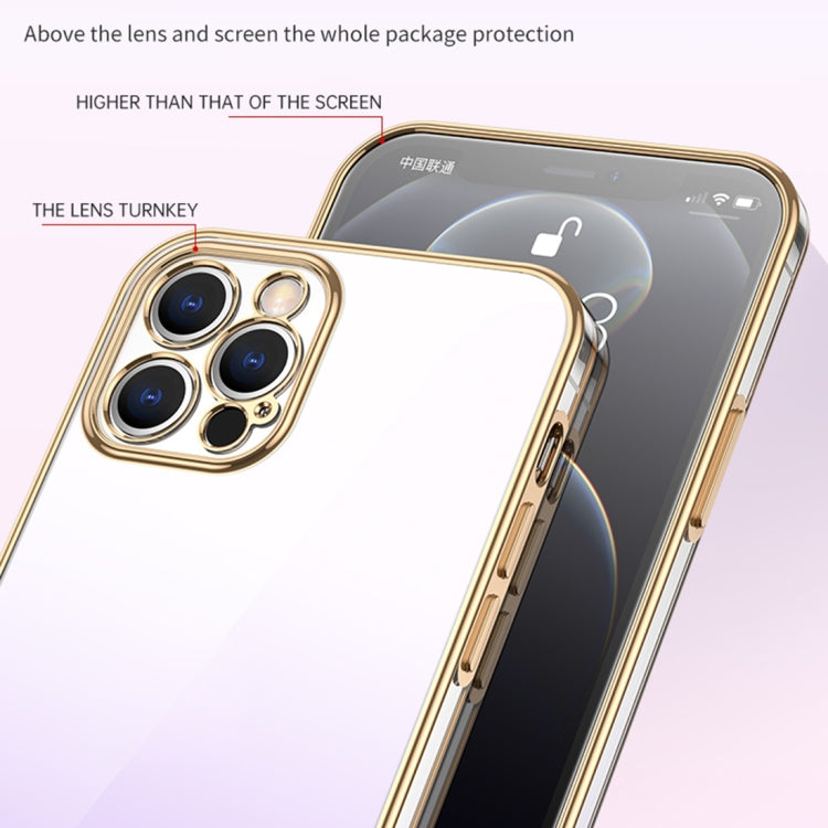 For iPhone 14 Pro Max SULADA Iridescence Series Plating Transparent Gradient Phone Case(Blue) - iPhone 14 Pro Max Cases by SULADA | Online Shopping South Africa | PMC TechLife | Buy Now Pay Later Mobicred