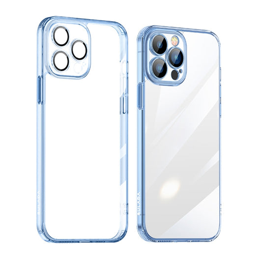 For iPhone 14 Pro SULADA Crystal Steel Series TPU Transparent Phone Case(Blue) - iPhone 14 Pro Cases by SULADA | Online Shopping South Africa | PMC Jewellery