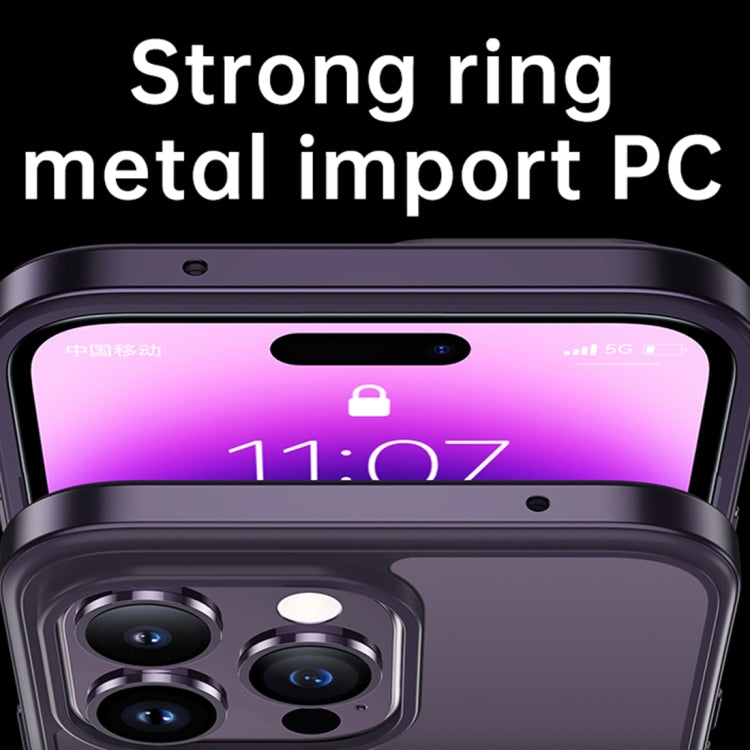 For iPhone 14 SULADA Metal Frame + Nano Glass + TPU Phone Case(Green) - free shipping - PMC TechLife - Order now!