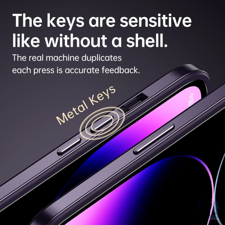 For iPhone 14 Pro SULADA Metal Frame + Nano Glass + TPU Phone Case(Black) - iPhone 14 Pro Cases by SULADA | Online Shopping South Africa | PMC TechLife