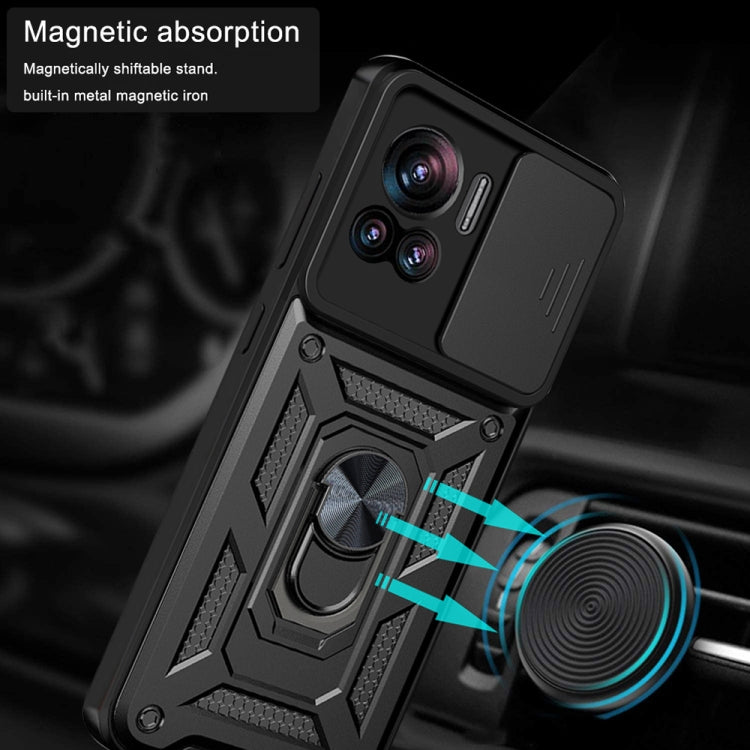 For Motorola Edge 30 Ultra Sliding Camera Cover Design TPU+PC Phone Case(Silver) - Motorola Cases by PMC TechLife | Online Shopping South Africa | PMC TechLife