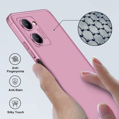 For Realme C33 GKK Three Stage Splicing Full Coverage PC Phone Case(Rose Gold) - Realme Cases by GKK | Online Shopping South Africa | PMC Jewellery