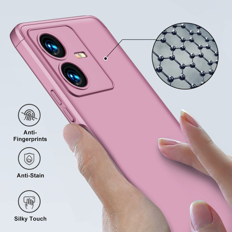 For vivo Y22 / Y22s GKK Three Stage Splicing Full Coverage PC Phone Case(Rose Gold) - vivo Cases by GKK | Online Shopping South Africa | PMC TechLife | Buy Now Pay Later Mobicred