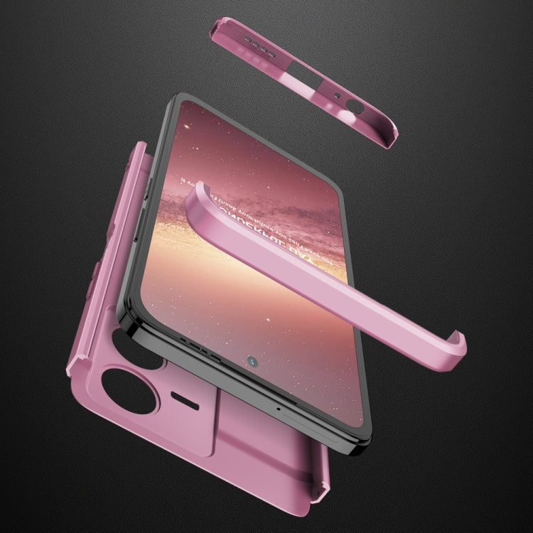 For vivo Y22 / Y22s GKK Three Stage Splicing Full Coverage PC Phone Case(Rose Gold) - vivo Cases by GKK | Online Shopping South Africa | PMC TechLife | Buy Now Pay Later Mobicred