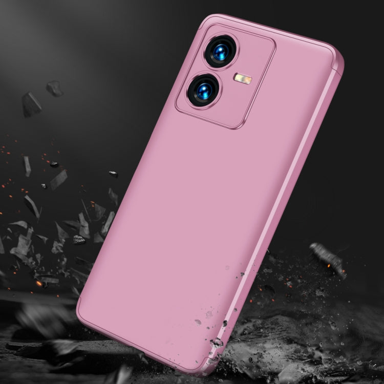 For vivo Y22 / Y22s GKK Three Stage Splicing Full Coverage PC Phone Case(Rose Gold) - vivo Cases by GKK | Online Shopping South Africa | PMC TechLife | Buy Now Pay Later Mobicred