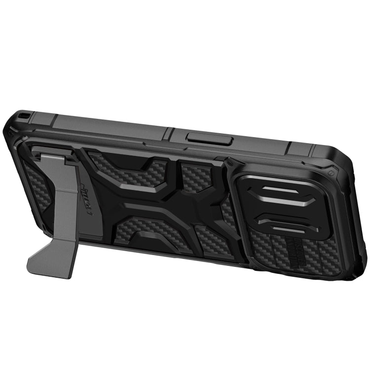 For iPhone 14 Pro NILLKIN Sliding Camera Cover Design TPU + PC Magnetic Phone Case(Black) - iPhone 14 Pro Cases by NILLKIN | Online Shopping South Africa | PMC TechLife | Buy Now Pay Later Mobicred