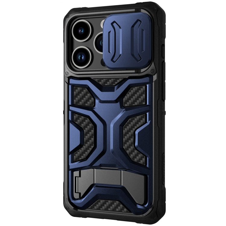 For iPhone 14 Pro NILLKIN Sliding Camera Cover Design TPU + PC Magnetic Phone Case(Blue) - iPhone 14 Pro Cases by NILLKIN | Online Shopping South Africa | PMC TechLife | Buy Now Pay Later Mobicred