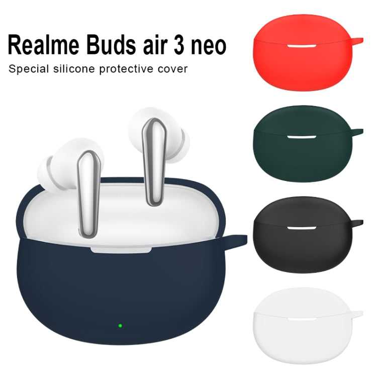 For Realme Buds Air 3 NEO Silicone Wireless Earphone Protective Case(Dark Blue) - Other Earphone Case by PMC TechLife | Online Shopping South Africa | PMC TechLife