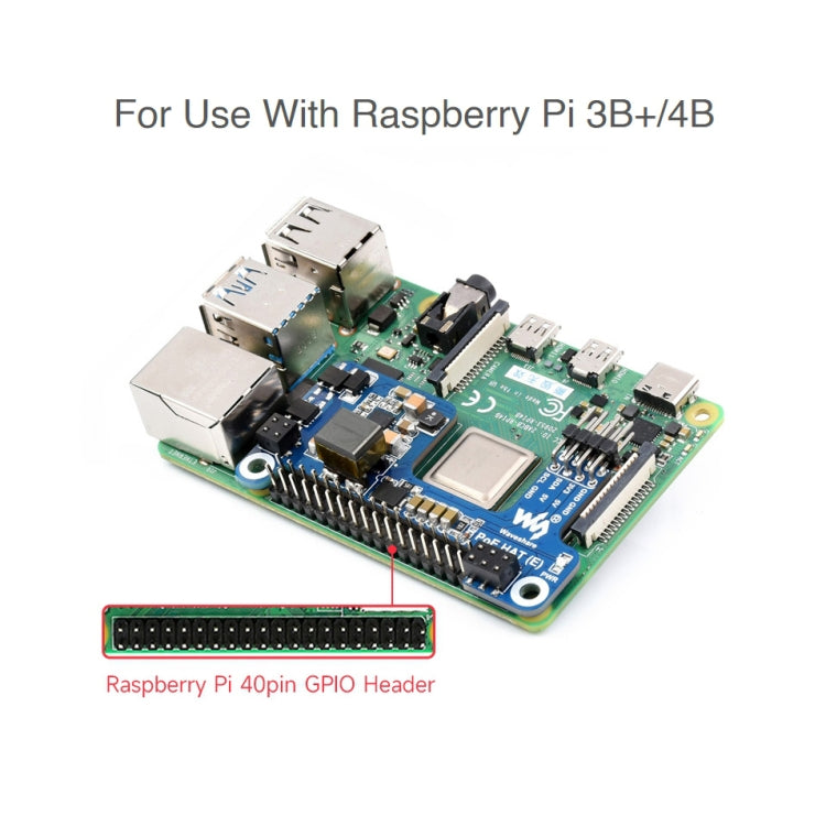 Waveshare Power over Ethernet HAT for Raspberry Pi 3B+/4B - Mini PC Accessories by WAVESHARE | Online Shopping South Africa | PMC TechLife | Buy Now Pay Later Mobicred