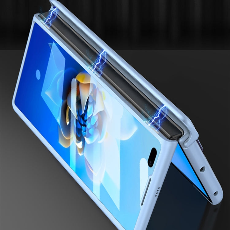For Huawei Mate X2 GKK Magnetic Hinge Integrated Phone Case with Wrist Strap(White) - free shipping - PMC TechLife - Order now!