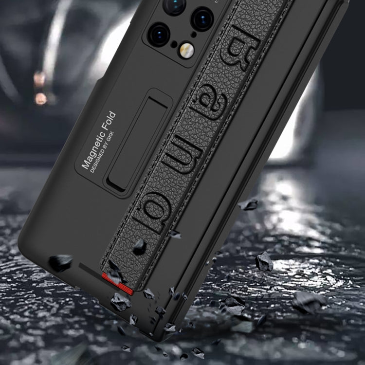 For Huawei Mate X2 GKK Magnetic Hinge Integrated Phone Case with Wrist Strap(White) - free shipping - PMC TechLife - Order now!