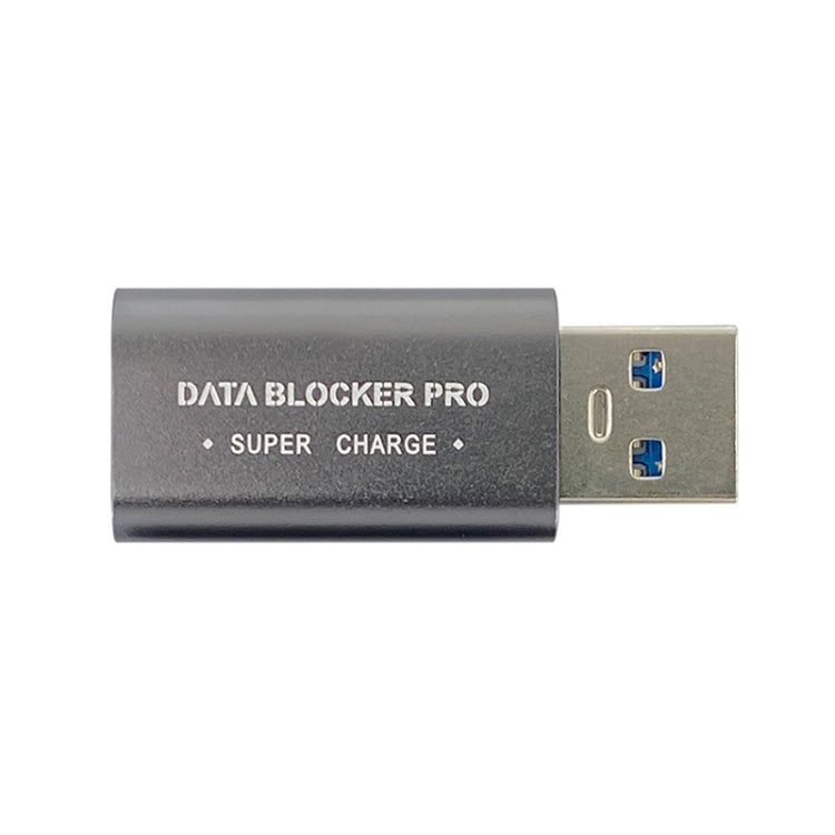 GE06 USB Data Blocker Fast Charging Connector(Grey) - Converter & Adapter by PMC TechLife | Online Shopping South Africa | PMC TechLife