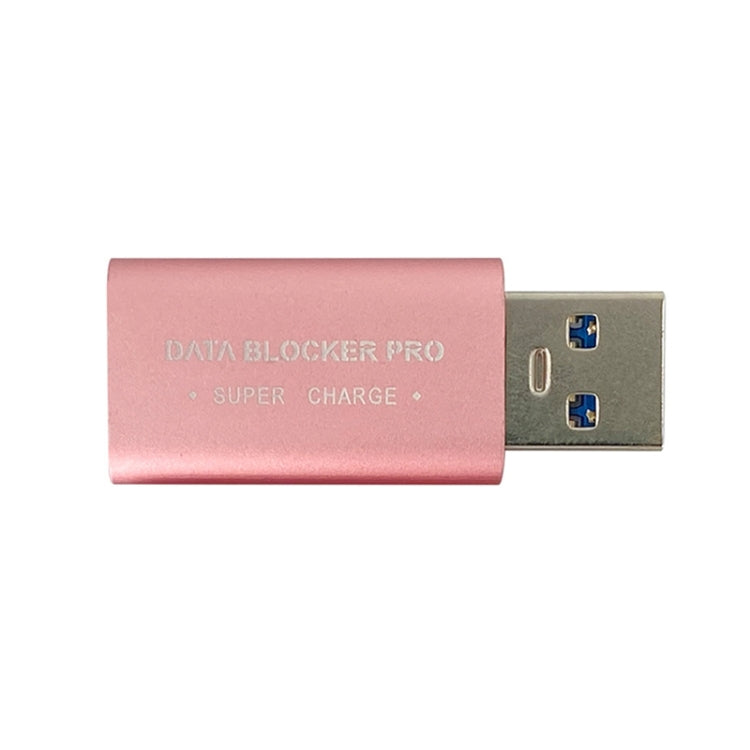 GE06 USB Data Blocker Fast Charging Connector(Rose Gold) - Converter & Adapter by PMC TechLife | Online Shopping South Africa | PMC TechLife