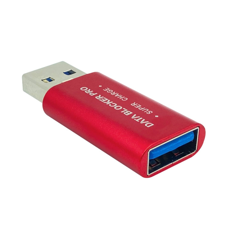 GE06 USB Data Blocker Fast Charging Connector(Red) - Converter & Adapter by PMC TechLife | Online Shopping South Africa | PMC TechLife