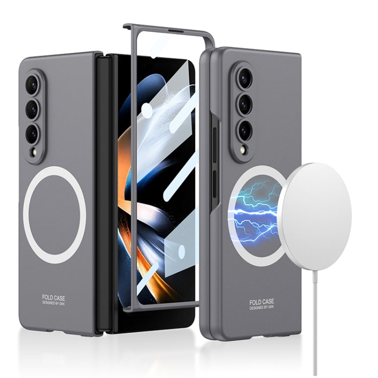 For Samsung Galaxy Z Fold4 GKK MagSafe Ultrathin Integrated Shockproof Protective Phone Case(Gray) - Galaxy Z Fold4 5G Cases by GKK | Online Shopping South Africa | PMC TechLife | Buy Now Pay Later Mobicred
