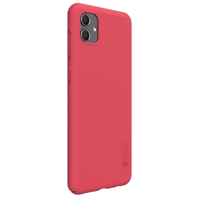 For Samsung Galaxy A04 NILLKIN Frosted PC Phone Case(Red) - Galaxy Phone Cases by NILLKIN | Online Shopping South Africa | PMC Jewellery