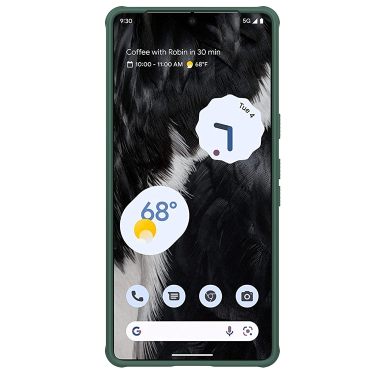 For Google Pixel 7 5G NILLKIN Super Frosted Shield Pro PC + TPU Phone Case(Green) - Google Cases by NILLKIN | Online Shopping South Africa | PMC Jewellery