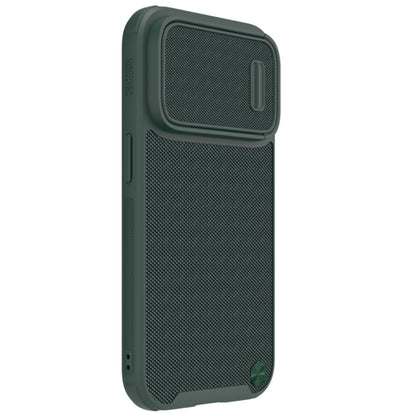 For iPhone 14 Pro NILLKIN Texture MagSafe Camshield PC + TPU Phone Case(Green) - iPhone 14 Pro Cases by NILLKIN | Online Shopping South Africa | PMC Jewellery