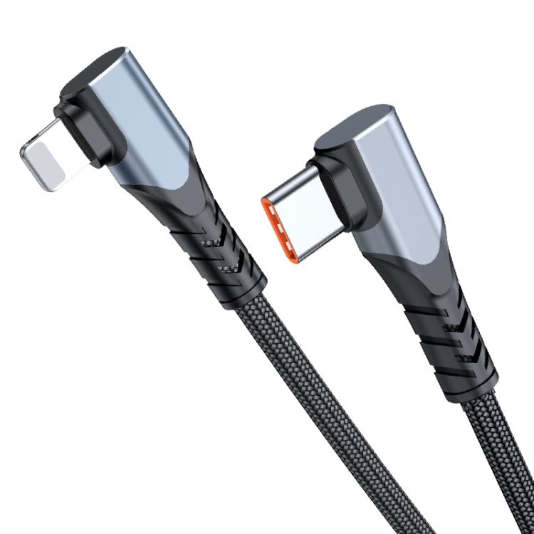 ADC-009 20W USB-C/Type-C to 8 Pin Double Elbow Data Cable, Length:1m - 2 in 1 Cable by PMC TechLife | Online Shopping South Africa | PMC TechLife