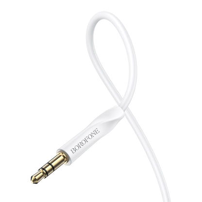 Borofone BL16 Clear Sound 3.5mm AUX Audio Cable, Length:1m(White) - Video & Audio Cable by Borofone | Online Shopping South Africa | PMC Jewellery