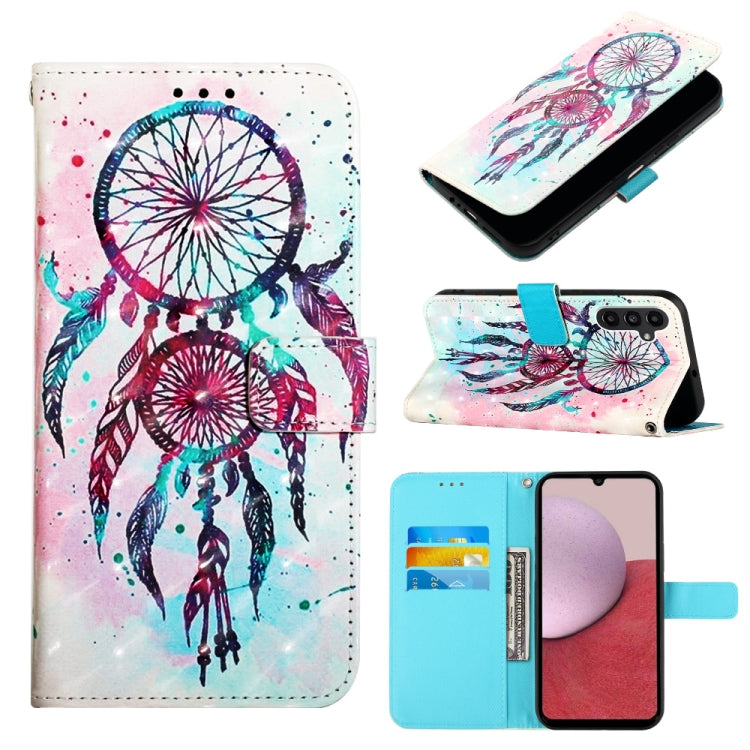 For Samsung Galaxy A14 5G 3D Painting Horizontal Flip Leather Phone Case(Color Drop Wind Chimes) - free shipping - PMC TechLife - Order now!