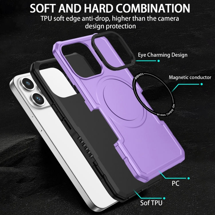 For Samsung Galaxy S20 FE MagSafe Shockproof Armor Phone Case(Purple) - Galaxy S20 FE Cases by PMC Jewellery | Online Shopping South Africa | PMC Jewellery