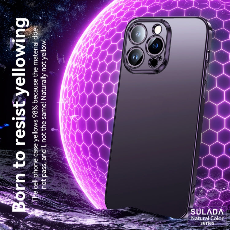 For iPhone 14 Plus SULADA Electroplating Frosted All-inclusive TPU Phone Case(Pink) - iPhone 14 Plus Cases by SULADA | Online Shopping South Africa | PMC TechLife