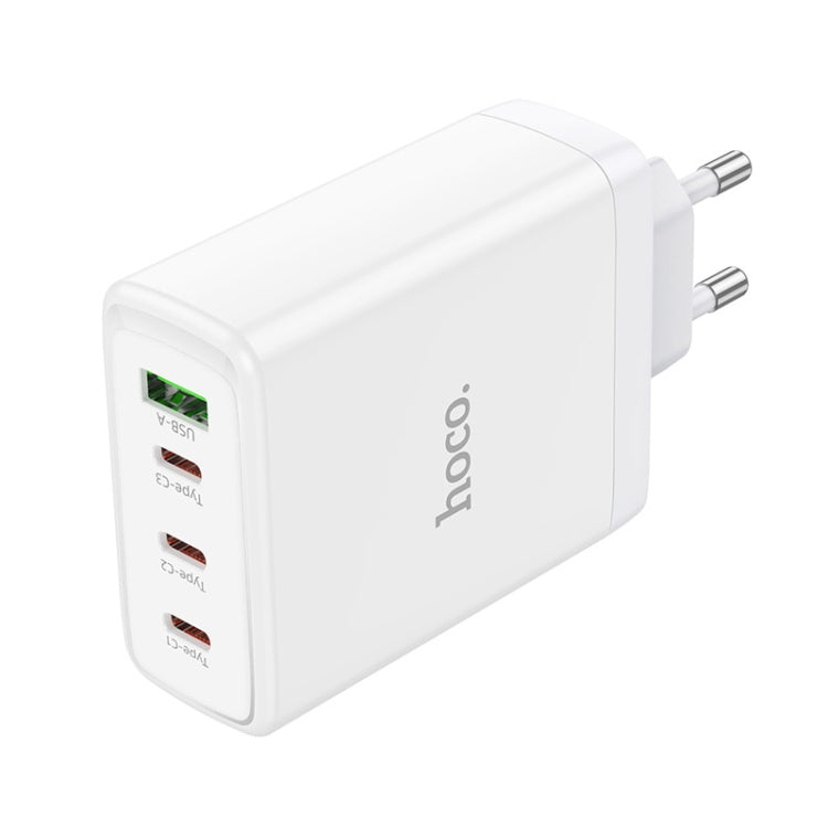 hoco N31 Leader PD 100W USB+Three USB-C/Type-C Interface Fast Charger, EU Plug(White) - USB Charger by hoco | Online Shopping South Africa | PMC Jewellery