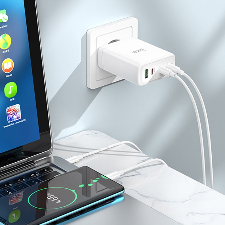 hoco N31 Leader PD 100W USB+Three USB-C/Type-C Interface Fast Charger, EU Plug(White) - USB Charger by hoco | Online Shopping South Africa | PMC Jewellery