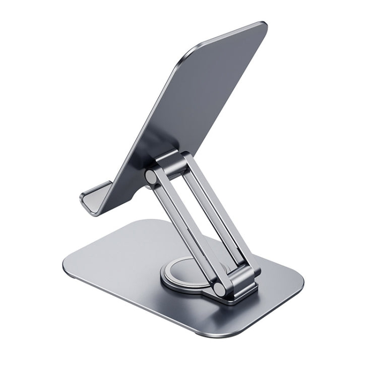 hoco PH50 Plus Ivey Dual Axis Rotating Metal Tablet Desktop Holder(Metal Grey) - Desktop Holder by hoco | Online Shopping South Africa | PMC Jewellery