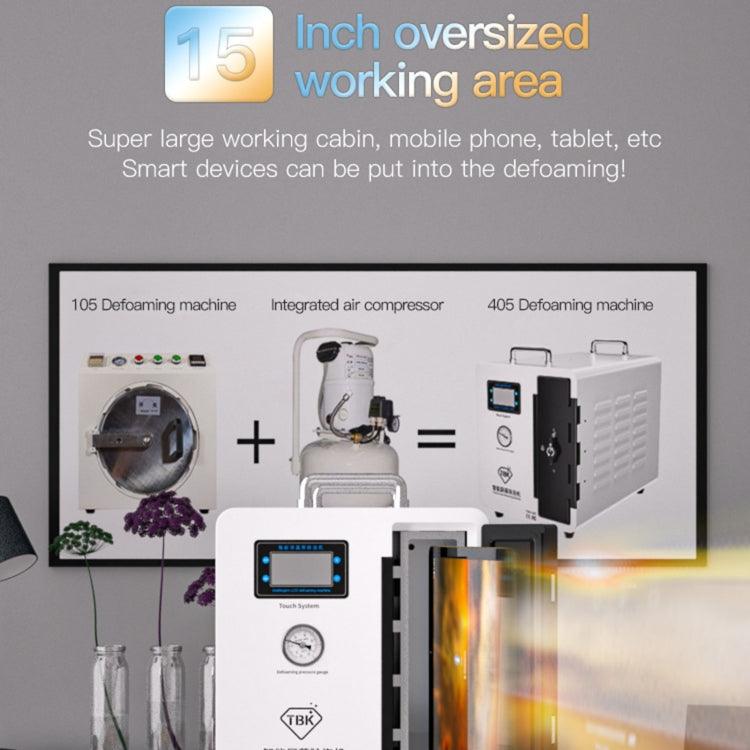 TBK 405 intelligent LCD Screen OCA Bubble Remover Machine, Plug:EU Plug - free shipping - PMC TechLife - Order now!