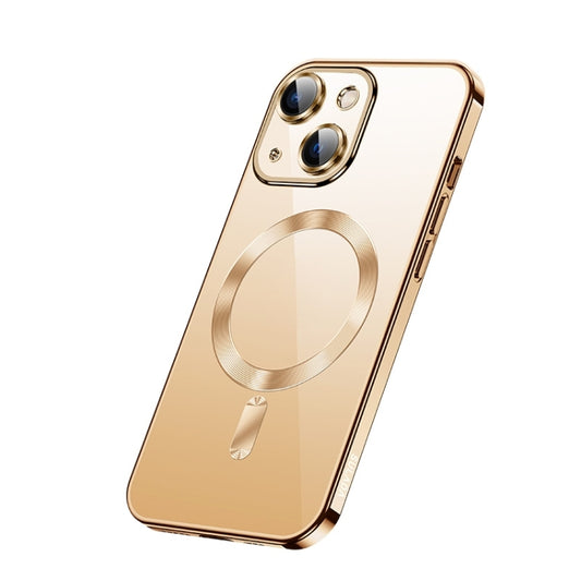 For iPhone 13 SULADA Plating TPU Shockproof Phone Soft Case(Gold) - iPhone 13 Cases by SULADA | Online Shopping South Africa | PMC Jewellery