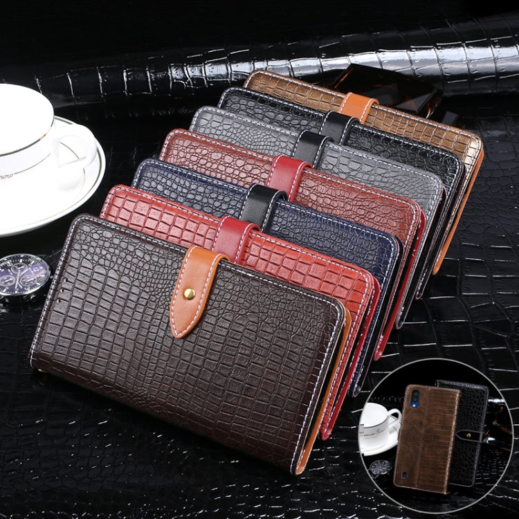 For ZTE Blade A5 2020 idewei Crocodile Texture Horizontal Flip Leather Case with Holder & Card Slots & Wallet(Dark Blue) - ZTE Cases by idewei | Online Shopping South Africa | PMC TechLife | Buy Now Pay Later Mobicred