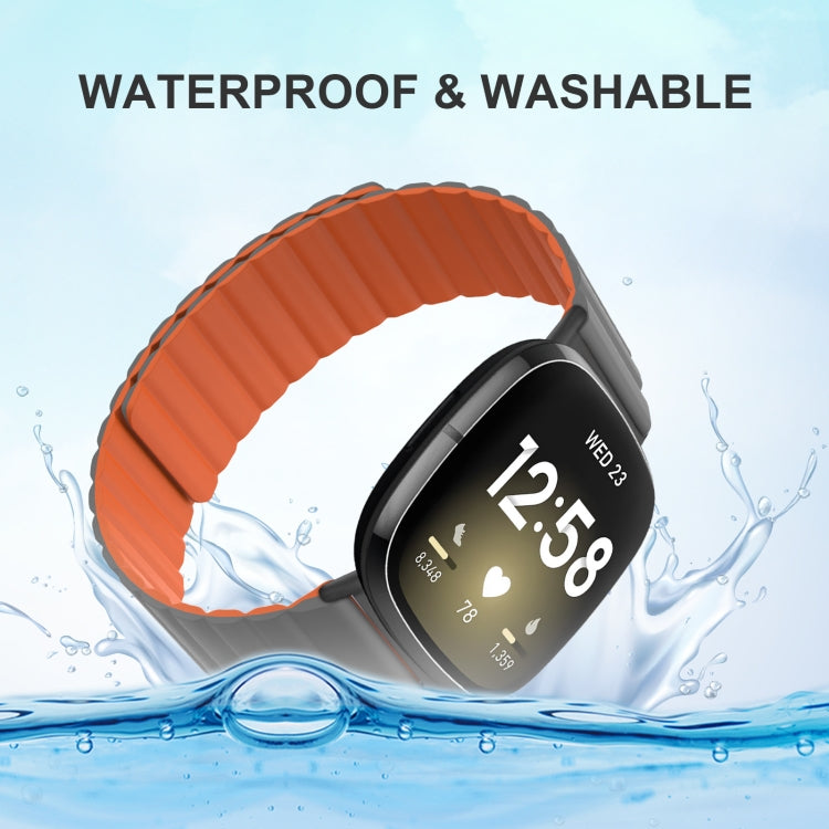 For Fitbit Versa 4 / Sense 2 Universal Magnetic Silicone Watch Band(Red) - free shipping - PMC TechLife - Order now!