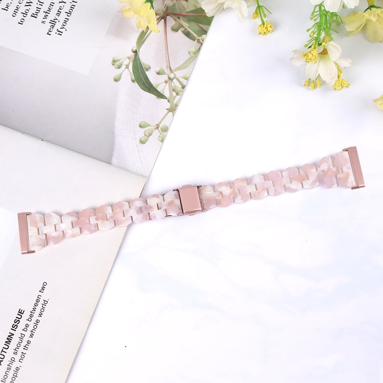 For Fitbit Versa 3 / Sense Universal Rhombus Resin Watch Band(Pink Flower) - free shipping - PMC TechLife - Order now!