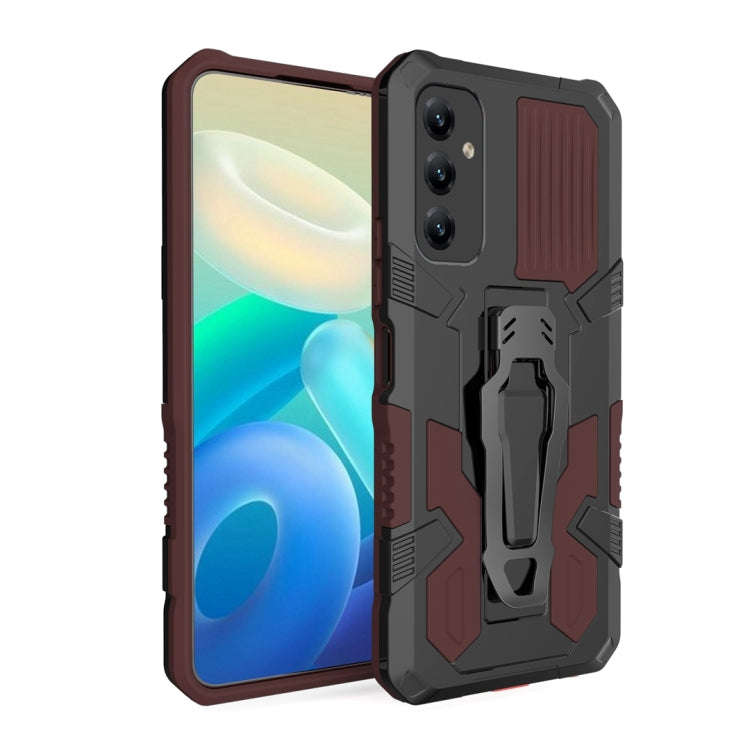 For Samsung Galaxy A14 5G Armor Warrior Shockproof PC + TPU Phone Case(Brown) - free shipping - PMC TechLife - Order now!