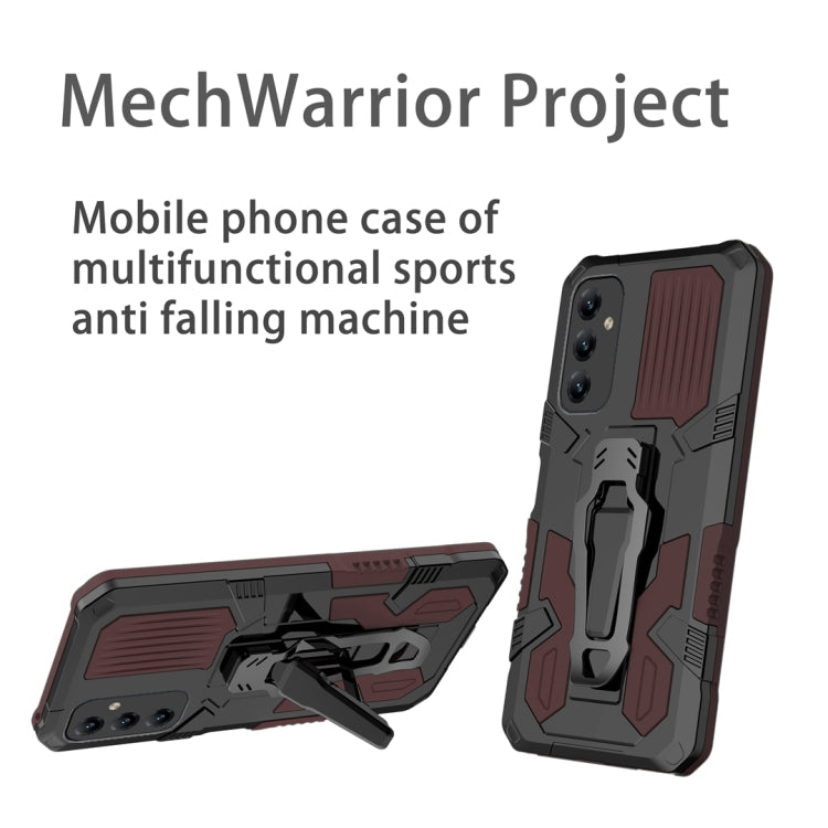 For Samsung Galaxy A14 5G Armor Warrior Shockproof PC + TPU Phone Case(Brown) - free shipping - PMC TechLife - Order now!
