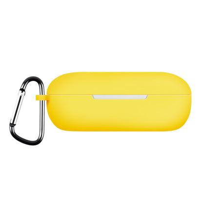 For Huawei FreeBuds SE Pure Color Bluetooth Earphone Silicone Case with Hook(Yellow) - Huawei Earphone Case by PMC Jewellery | Online Shopping South Africa | PMC Jewellery