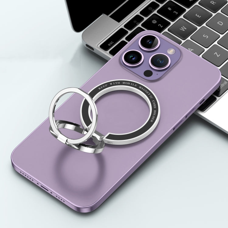 Car Magnetic Dual Axis Ring Phone Holder(Bright White) - Ring Holder by PMC TechLife | Online Shopping South Africa | PMC TechLife