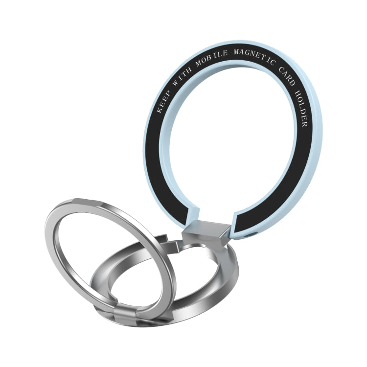 Car Magnetic Dual Axis Ring Phone Holder(Frosted Sky Blue) - Ring Holder by PMC TechLife | Online Shopping South Africa | PMC TechLife