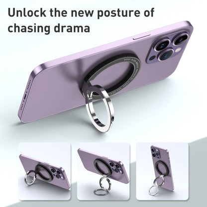 Car Magnetic Dual Axis Ring Phone Holder(Bright Purple) - Ring Holder by PMC Jewellery | Online Shopping South Africa | PMC Jewellery