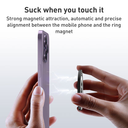 Car Magnetic Dual Axis Ring Phone Holder(Bright Purple) - Ring Holder by PMC Jewellery | Online Shopping South Africa | PMC Jewellery