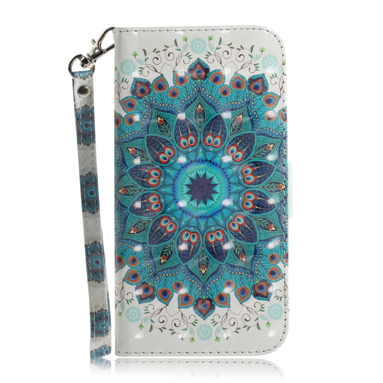 For Huawei nova Y70 Plus 3D Colored Pattern Flip Leather Phone Case(Peacock Wreath) - free shipping - PMC TechLife - Order now!