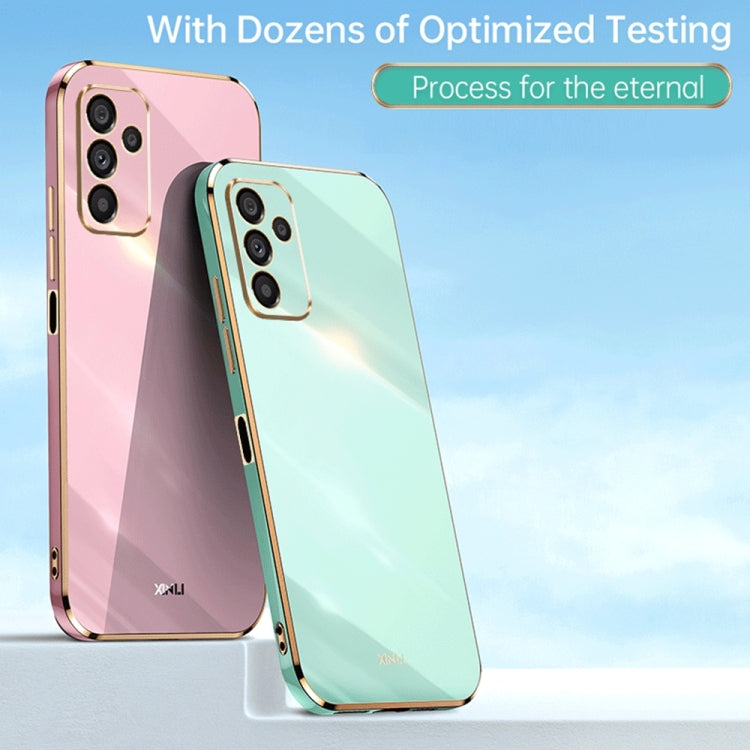 For Samsung Galaxy A14 5G XINLI Straight Edge 6D Electroplate TPU Phone Case(Celestial Blue) - free shipping - PMC TechLife - Order now!
