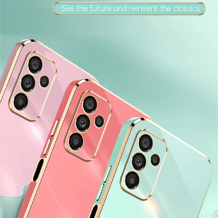 For Samsung Galaxy A14 5G XINLI Straight Edge 6D Electroplate TPU Phone Case(Celestial Blue) - free shipping - PMC TechLife - Order now!