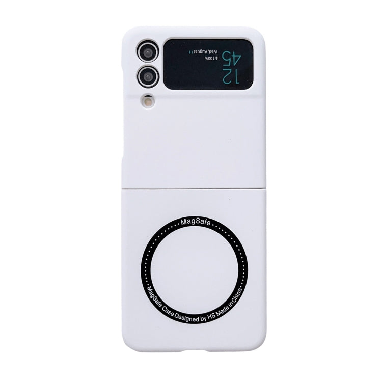 For Samsung Galaxy Z Flip3 5G Skin Feel MagSafe Magnetic Phone Case(White) - Galaxy Phone Cases by PMC Jewellery | Online Shopping South Africa | PMC Jewellery