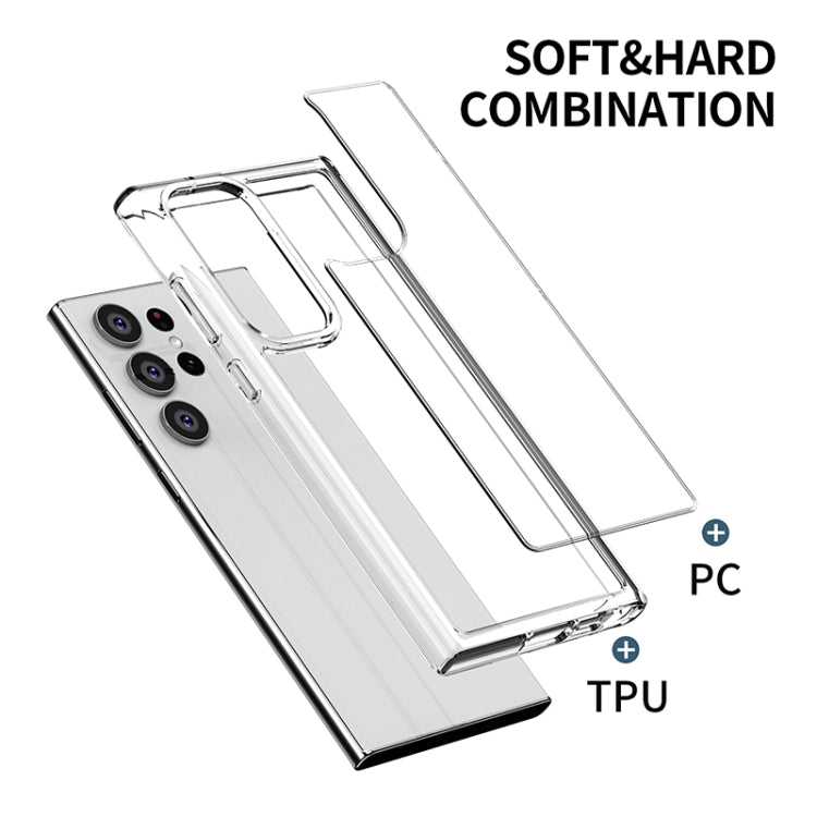 For Samsung Galaxy S23 Ultra 5G iPAKY Transparent PC + TPU Phone Case(Transparent) - Galaxy S23 Ultra 5G Cases by iPAKY | Online Shopping South Africa | PMC Jewellery | Buy Now Pay Later Mobicred