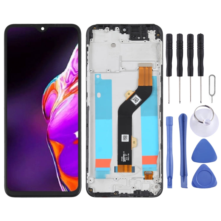 OEM LCD Screen For infinix Hot 10T X689C Digitizer Full Assembly with Frame - free shipping - PMC TechLife - Order now!
