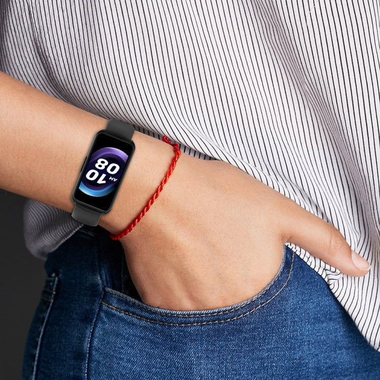 For Keep Band B5 / B4 / B4 Lite 16mm Glossy Surface Silicone Watch Band(Pine Green) - Watch Bands by PMC TechLife | Online Shopping South Africa | PMC TechLife | Buy Now Pay Later Mobicred