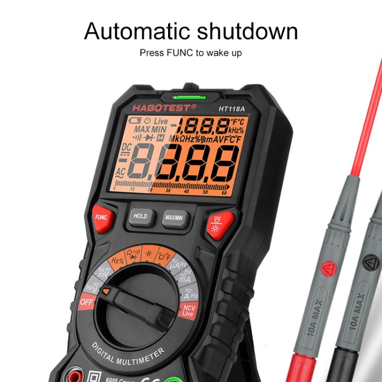 HABOTEST HT118A Handheld Double Backlight High-precision Automatic Digital Multimeter - free shipping - PMC TechLife - Order now!